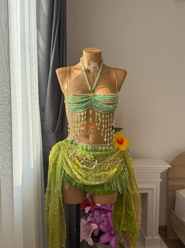 Conjunto Sereia Encantada Verde Mar