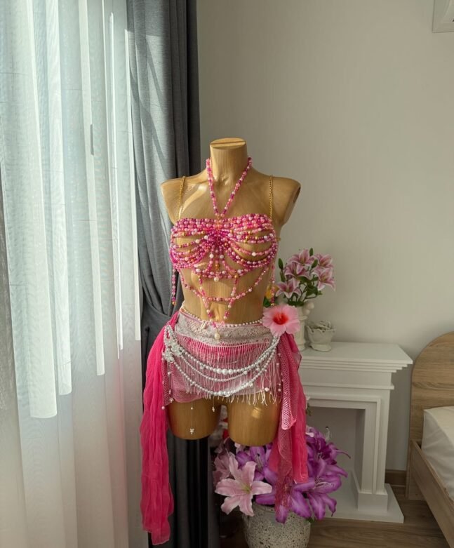 Conjunto Sereia Rosa Encantada