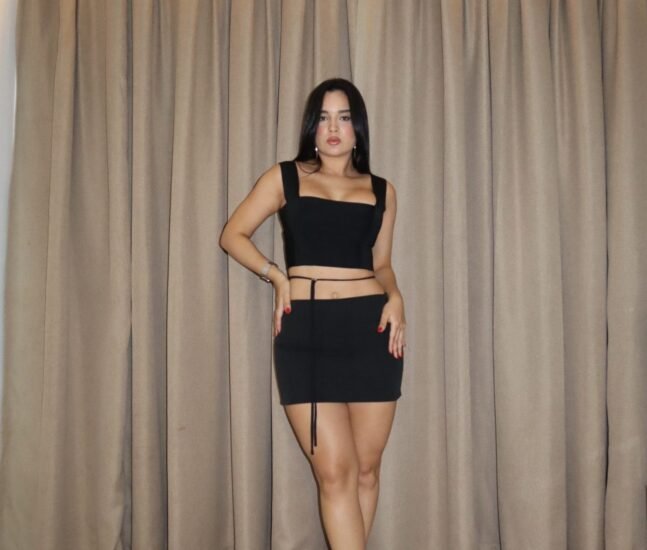 Cropped Bandagem Lily Preto